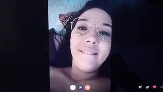 Spanish milf porn actress fucks a fan on webcam (VOL II). This mature woman knows how to get the milk well from a distance.