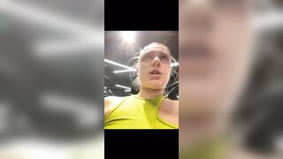 Training and masturbate in the gym