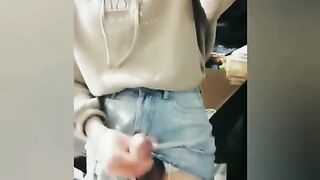 ShortsOrgasmMasturbationCumshot