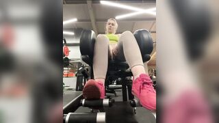 Crazy gym fucking in public