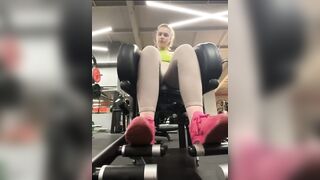 Crazy gym fucking in public