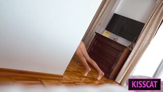 Unexpected sex while Step mom sharing bed with Step son! Risky cum inside makes pregnant!