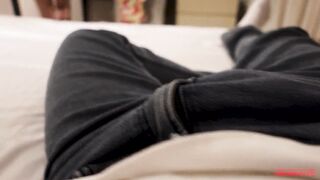 The stepmother saved money and rented a room in a hotel with one bed.
