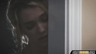 babysitter gets horny spying a couple fucking