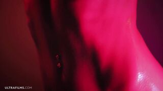 Super Hot Girl Sybil Oiling Herself and Masturbating