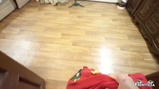 Christmas alone with StepMom part 3. I Unexpected Suck Step Son Cock. (taboo, blowjob, deepthroat)