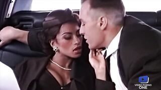 Beautiful busty brunette Julia Channel fucked in the car