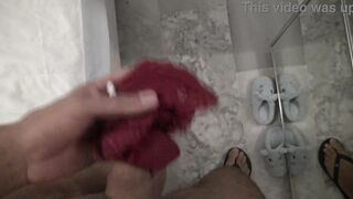 OMG !!!! I caught my 18 year old stepson masturbating with my dirty panties !!!!