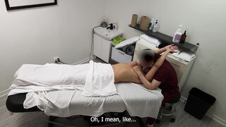 Rita, white MILF was fucked during a couple's massage!