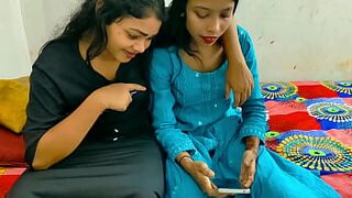 best Threesome Sex 2025 :- Rahul fucked his sister-in-law and wife on the same bed, threesome sex enjoyed together