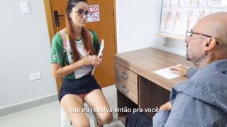 Dirty principal fucks student in exchange for good grades!