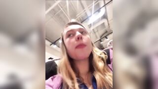 Hard sex in the changing room. Close up fucking