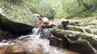 PERVERTED COUPLE CAUGHT FUCKING ON WATERFALL TRAIL