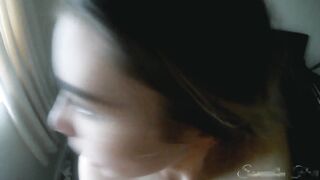 Stepdaughter Samantha Flair takes huge load on her hot body