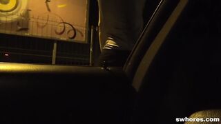 Real street whore gets on POV for 120 Euros
