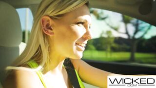 Wicked - We Picked Up 2 HOT AF Blonde Babes To Watch Em SCISSOR Each Other