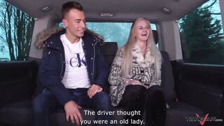 Blondie missed train & accept help from stranger in van where fucked hard
