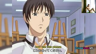 His teacher and his stepsister compete to keep his cock HENTAI UNCENSORED Cleavage