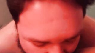 Sucking my friend off really well