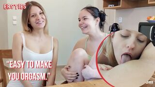 Ersties - Hot Lesbian Babe Eats Her Friends Pussy