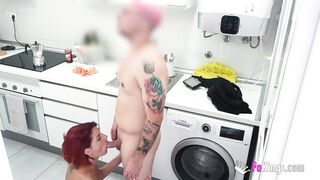 Desperate Spanish mommy becomes a pornstar by banging her best young friend!