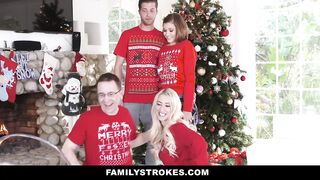 Familystrokes - Step-Sis Fucked During Christmas Pic