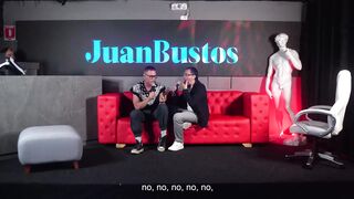 Porn legend Nacho Vidal teaches how to have a threesome with two beautiful whores in Juan Bustos Show