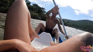 Couples swap after a kayaking adventure with Damiana and Bruna Carlos