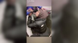 EXTREME PUBLIC ORGASM STEPBRO 11 INCH BBC SUCKED ON TRAIN