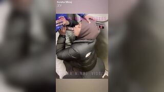 EXTREME PUBLIC ORGASM STEPBRO 11 INCH BBC SUCKED ON TRAIN