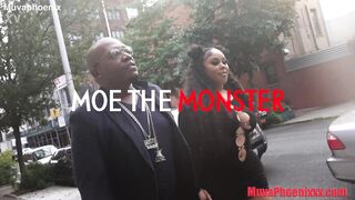 TRAILER Moe the Monster shows big booty Ebony slut around Brooklyn