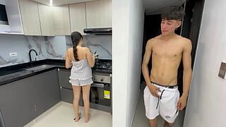 I give my shy Latina friend a hard fuck in her tight pussy until I fill it with lots of milk.