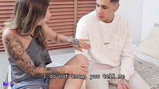 Double cumshot - With a threesome we fixed the damage we did to a rented apartment - Max Betancur - Danner Mendez