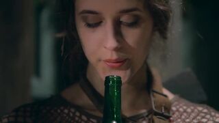 Kinky teen Emily J masturbating