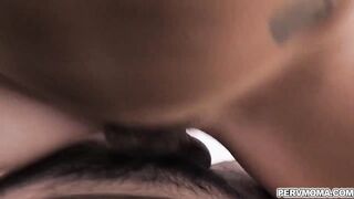 Natasha Starr bounces her tight milf pussy on stepsons cock for another orgasmic bone session