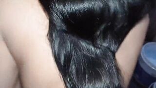 Desi sister-in-law was caught while taking bath