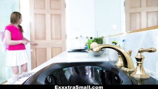 ExxxtraSmall - Pissed Dad Gets Blown by Teen Stepdaughter Gracie May Green