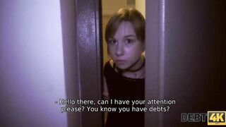 Debt4k. Alice Klay gets fucked by stranger because she took out a loan for iPhone