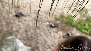 FIRST TIME DRINKING MILK ON THE BEACH | I MET A FRIEND ON THE BEACH AND THE BASTARD MADE ME BREASTFEED