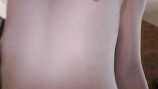 Blue-eyed and red-haired Thumbelina sat very tight on a hard dick ! 18 y.o.