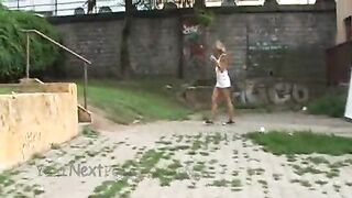 PUBLIC show by wild czech teen