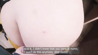 step Daddy Roughly Fucked me While Didn't Expect Him to Come Home so Early