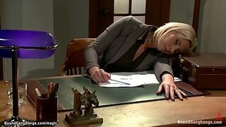 MILF lawyer group fucked in a bar