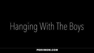 stepSon rejects StepMoms Hug and pulls out Cock