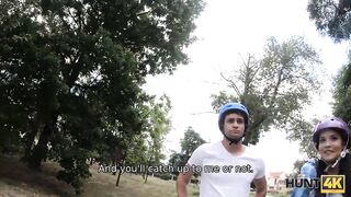 HUNT4K. Guy and GF dont have sex cause another man does it with her