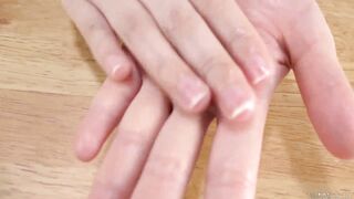Wet hand fetish