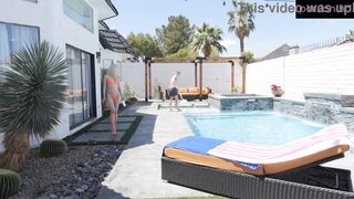 New Pool Boy Can't Resist Scarlett Hampton's Tight Squeeze