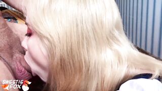 Horny Deepthroad and Cum in Mouth POV after