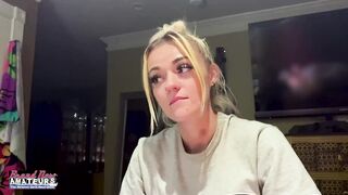 Blonde Sassy Rubs A Dick And Fingers Her Shaved Cunt In Casting!