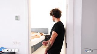 Fulfilled a teenage dream, cumming between his stepsister's juicy buns.